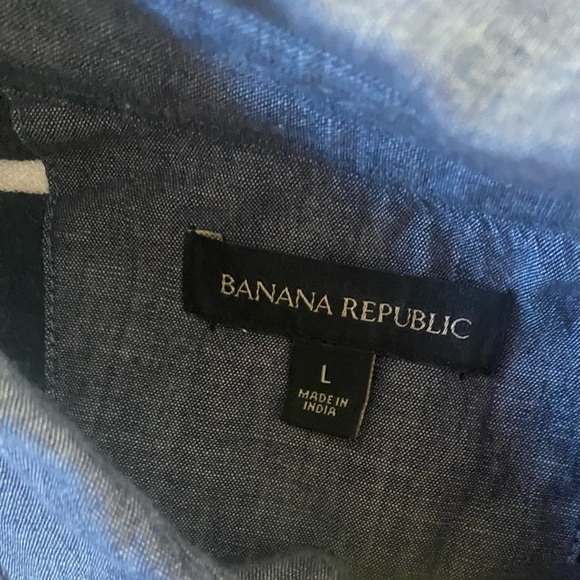 Men’s Banana Republic 2 Pc Shirt Lot Golf Polo & S/S Tee T-shirt Size Large - Picture 5 of 8